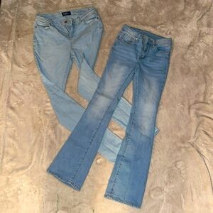 🌺Old Navy skinny jeans size 16 regular, and the other pair bootcut, 0/23 size.